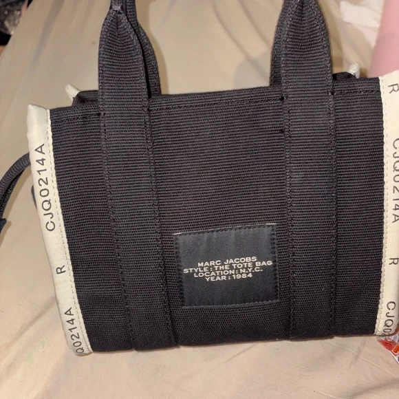 Marc Jacobs Black and Cream Tote Bag